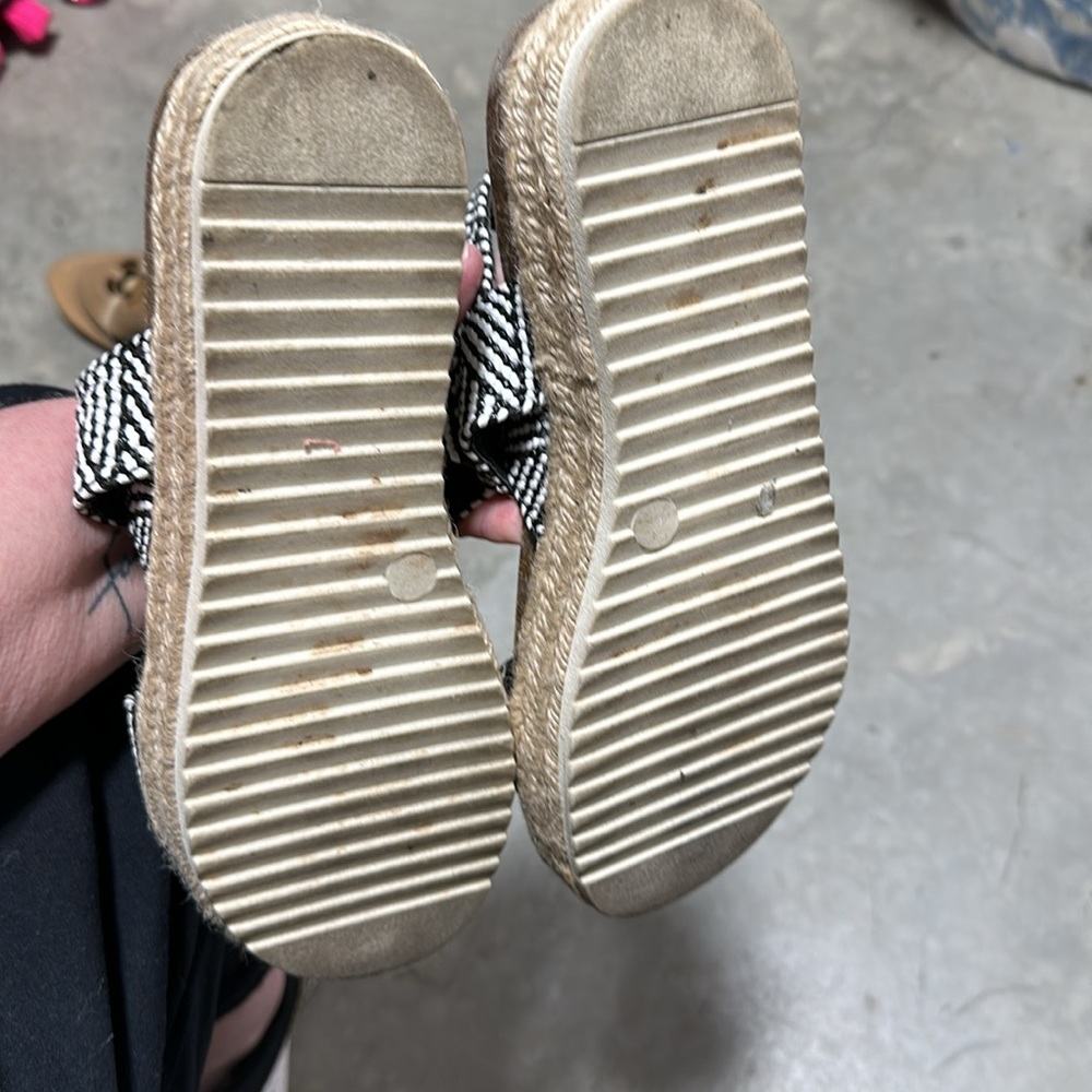 Madden Girl Cybell Peep Toe Sling Back Espadrilles sz 8.5 / Uu-4 - Picture 6 of 7